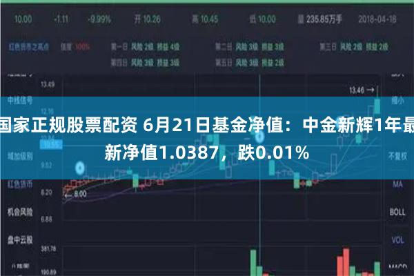 国家正规股票配资 6月21日基金净值：中金新辉1年最新净值1.0387，跌0.01%